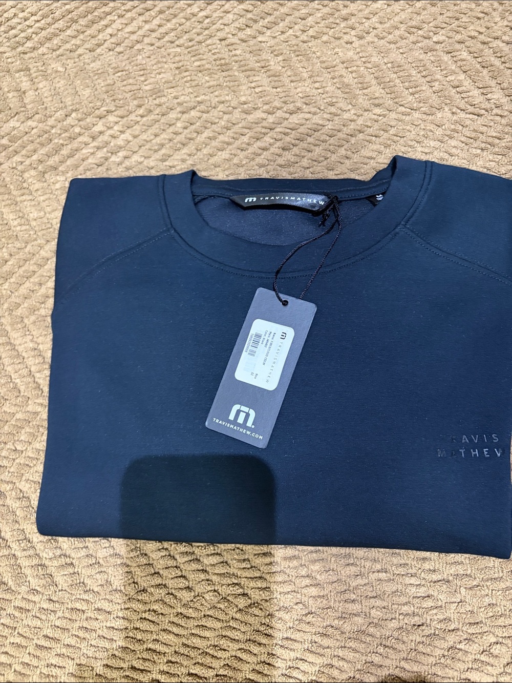 Travis Mathew Black Crewneck Sweatshirt